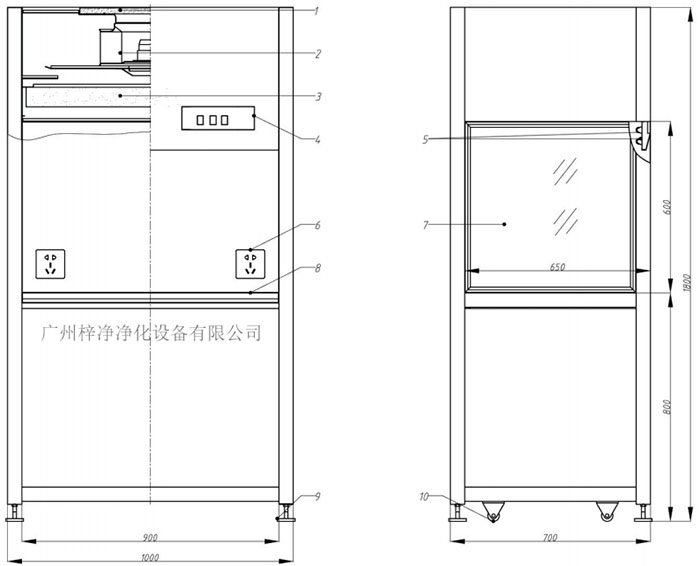 超凈工作臺(tái)設(shè)計(jì)圖